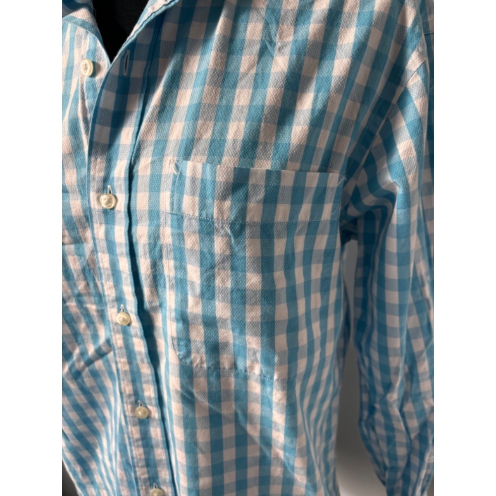 Tommy Hilfiger Button Down Shirt Gingham‎ Check Long Sleeve Regular Fit Size M - Picture 2 of 10